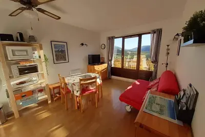 Image de 1er étage, vue montagne, télévision, casier à ski, 25m², Villard de Lans