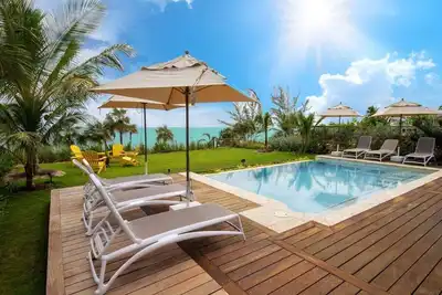 New Luxury Beachfront Villa w/Private Htd Pool