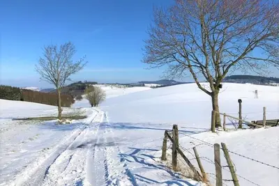 Image de Stylish vacation home with covered terrace.