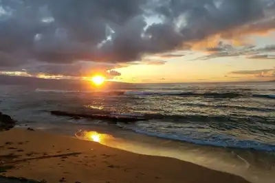 Image de Ocean front! 20' from water, downstairs unit. True beachfront, Pikake. No fees!
