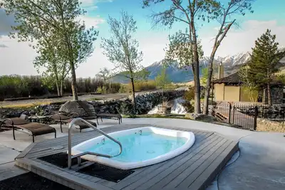 Hot Springs & Pool. By Mountains. Historic Resort
