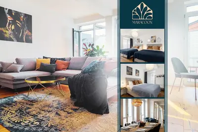 Image de Golden Loft - 92qm, zentral & ruhig, Messe/Hbf n