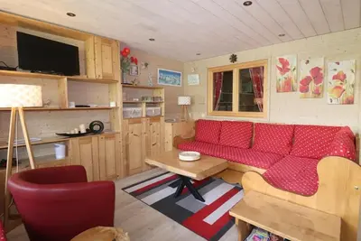 Image de À 50m des pistes de ski, 3ème étage, vue lac, balcon, télévision, casier à ski, 40m², Tignes