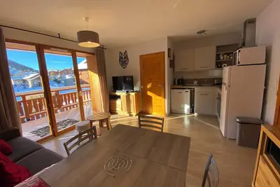 Image de Charmant T3 en résidence proche pistes et commerces  balcon plein sud