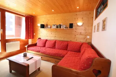 Image de À 100m des pistes de ski, 5ème étage, balcon, télévision, casier à ski, 55m², Tignes