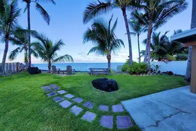Image de Modern Oceanfront North Shore House, w/ Ac & volleyball net, near Kualoa Ranch