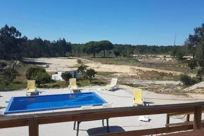 Image de Maison de bois en pleine nature avec piscine et proche de la plage de Melides