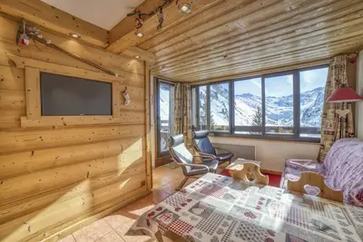Image de Appartement \"Plein sud 278\" avec vue sur les montagnes, balcon et Wi-Fi.