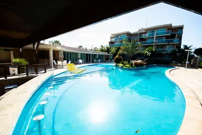 Luxury Covertain 200 meters from the beach patk, 3 /4 Comfortable Air cond.
