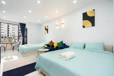 Image de Studio for 4 Per wth 2 King Beds, Apartment wth Pool and Gym