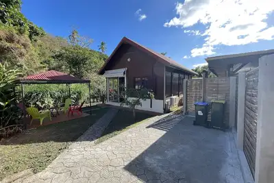 Image de 2 chambres climatisées, wifi, ᥲ̀ 2 minutes à pieds de la plage, jardin privatif