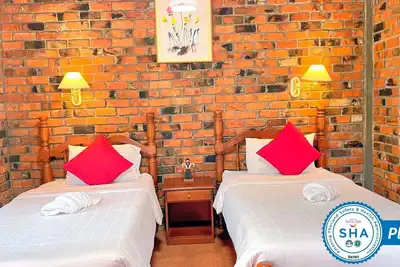 Image de Bungalow with two single beds