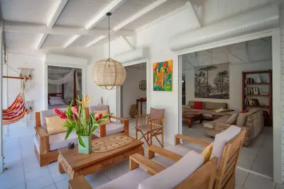 Image de Villa Zenitude, piscine privée, calme, verdure tropicale, palmiers royaux