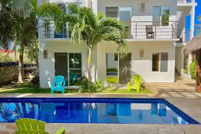 Image de Bel appartement avec balcon, piscine et toit à Punta Sur! Casa Ama 2