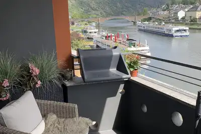 Image de Moselapart Iv with balcony, Mosel view