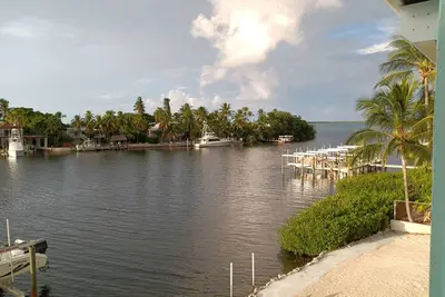Ocean View with protected dock on lagoon with private boat ramp