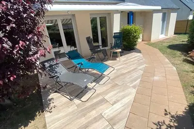 Image de Maison charmante proches plages - 9 pers. - jardin, vélos, calme - Arzon