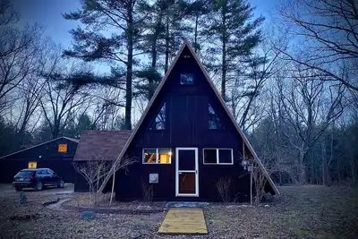 Image de The Woodmoor Cabin | Log A-Frame & Bunkhouse