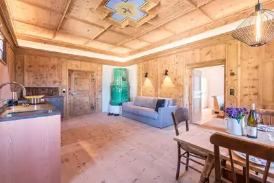 Image de Appartement de vacances Hof im Thal Apt Zirbe avec vue sur les montagnes, balcon et Wi-Fi.