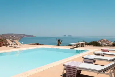 Image de Gorgeous panoramic views of Kalafati Bay / private pool overlooking Aegean sea