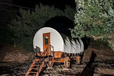 Image de Stunning Hand-Crafted Authentic Covered Wagon