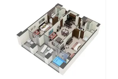 Image de Luxurious and spacious suite, patio plunge pool, Jacuzzi tub