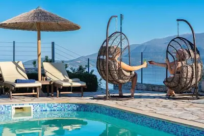 Image de 𝐊efalonia 𝐇orizon 𝐕illa 1- Amazing sea & mountain view w/ private heated pool