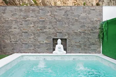Image de Maison de vacances \"Villa Españolillas\" avec vue sur les montagnes, piscine, terrasse et Wi-Fi.