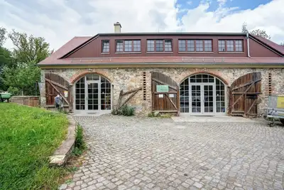 Image de Maison de vacances 'Apfelscheune Cannewitz avec piscine privée, jardin et Wi-Fi