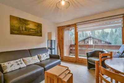 Image de Studio cabine proche navettes, 4 pers. avec balcon, casier à skis et garage - Morzine