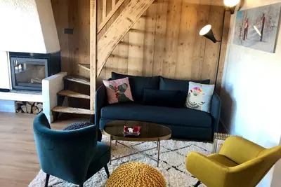 Duplex, vue Mont-Blanc imprenable, rénové, 3 chambres