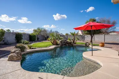 Image de Sunny Oasis with Private Pool & Lush Backyard!