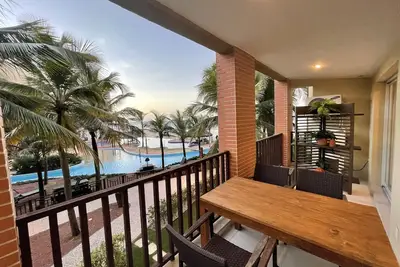 Apartment inside a beachfront hotel
