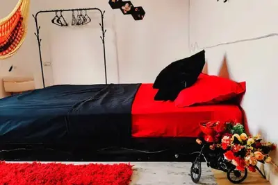 Image de Red Theme room with Terrace in 3bhk near Saket