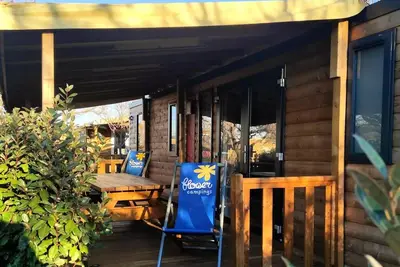 Cottage Premium 40m² (4 ch) - 2 Sdb + 2wc + clim + Lv + terrasse couverte + linge de maison 8 personnes