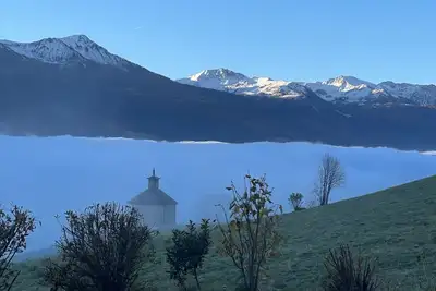 Image de Chalet chaleureux avec vu panoramique