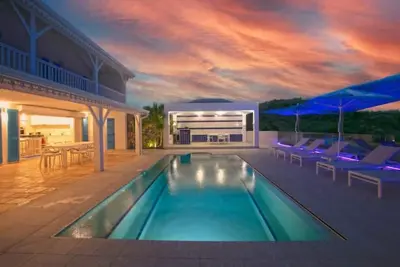 Image de Villa Azur, splendide vue sur la baie de cul de sac et l'ilet Pinel!