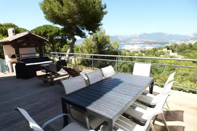 Image de Terrasse pleine vue mer, 4 chambres, climatisation, boulodrome,