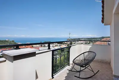 Image de Studio 'Yiannis Suite with Sea View 10' avec vue sur la mer, Wi-Fi et climatisation