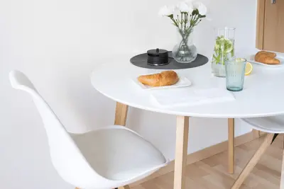 Appartement mit Netflix, Boxspringbett & Terrasse We17