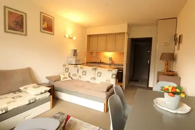 Image de Appartement rénové 2 pièces pour 6 personnes avec balcon sud à 300m des pistes - Flaine Forêt