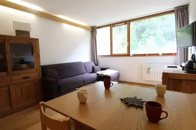 Image de Studio rénové 4 pers, Résidence Andromède, Flaine Forêt, à 300m des pistes et 140m des commerces