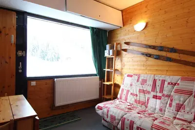 Image de Studio cosy 4 pers, skis aux pieds, terrasse sud, Flaine Front de Neige