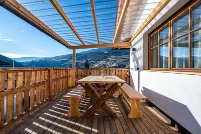 Image de Appartement \"Binderhof Apt Obm\" avec vue sur les montagnes, terrasse privée et Wi-Fi.