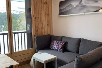 Image de Studio rénové à Flaine Forêt - 5 pers, proche des pistes et commerces, balcon sud, casier à skis