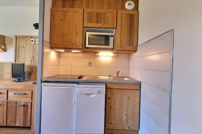 Image de À 10m des pistes de ski, 9ème étage, balcon, casier à ski, 31m², La Tania