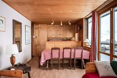 Image de 4 Pièces 8/10 pers - Aime 200 - Plagne Aime 2000, skis aux pieds