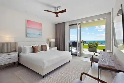 Spacious Oceanfront Condo Prime Eagle Beach Location at O Condo 33 by Bocobay