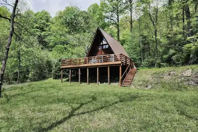 Image de Dog Friendly Smoky Mts A-Frame with Views and Modern Decor