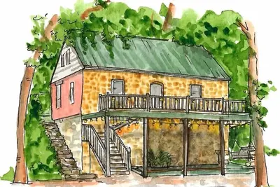 Image de A Charming and Private Cottage in the historic downtown of Hermann, Missouri.